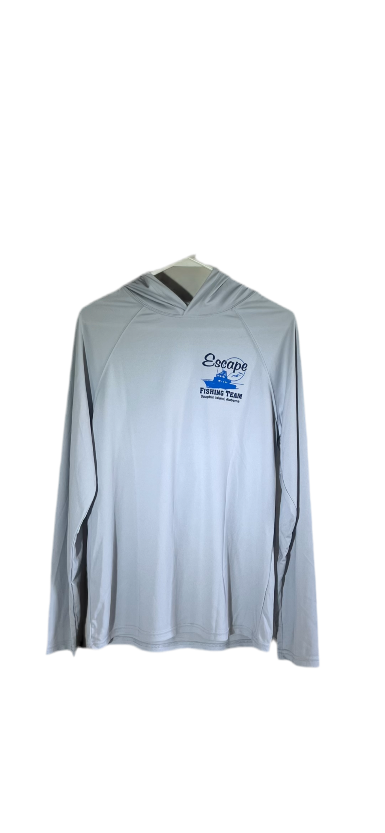 Hooded Dry Fit Long Sleeve -  Faith Family Fish Design