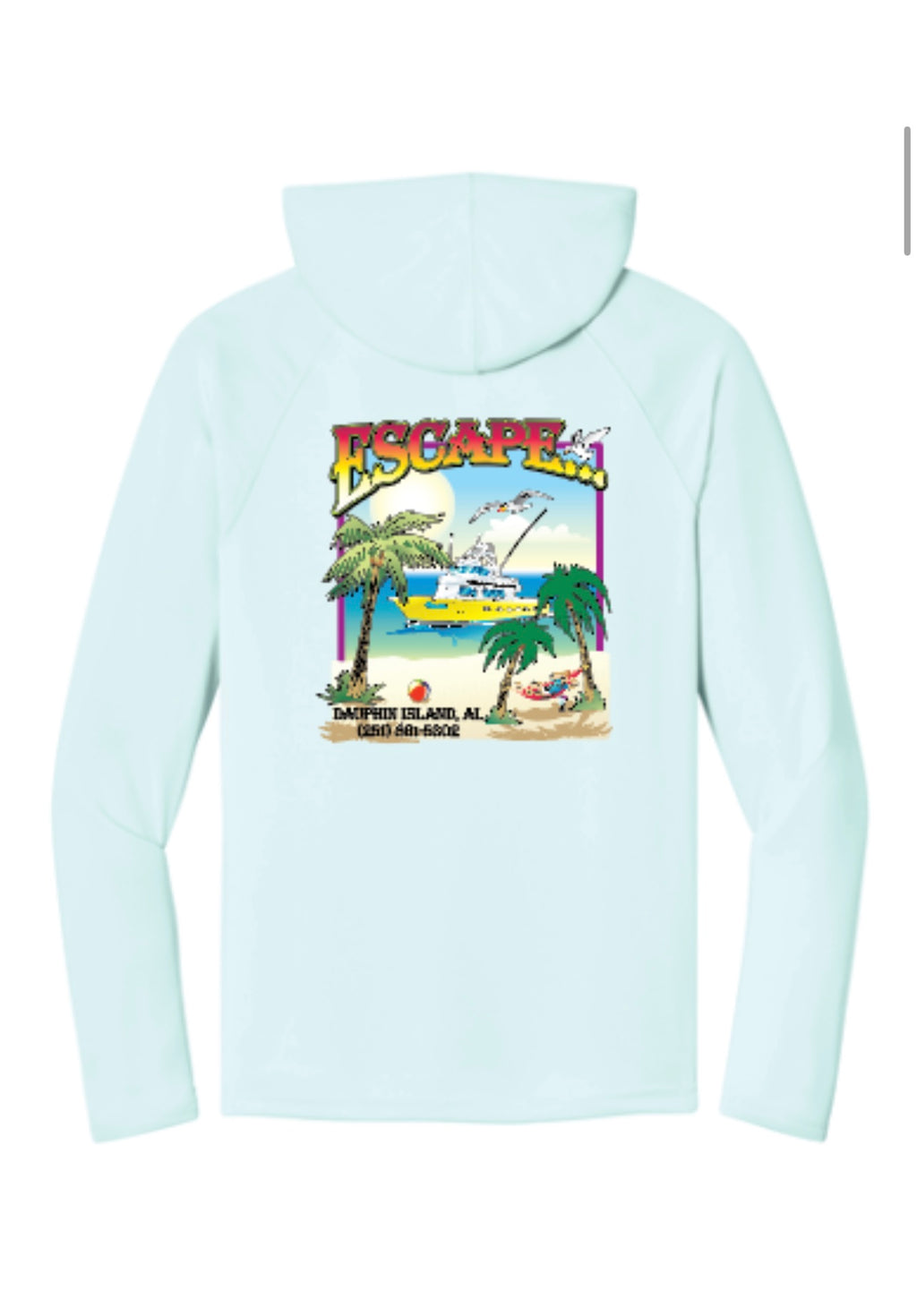 Hooded Dry Fit Long Sleeve with Original Escape Design