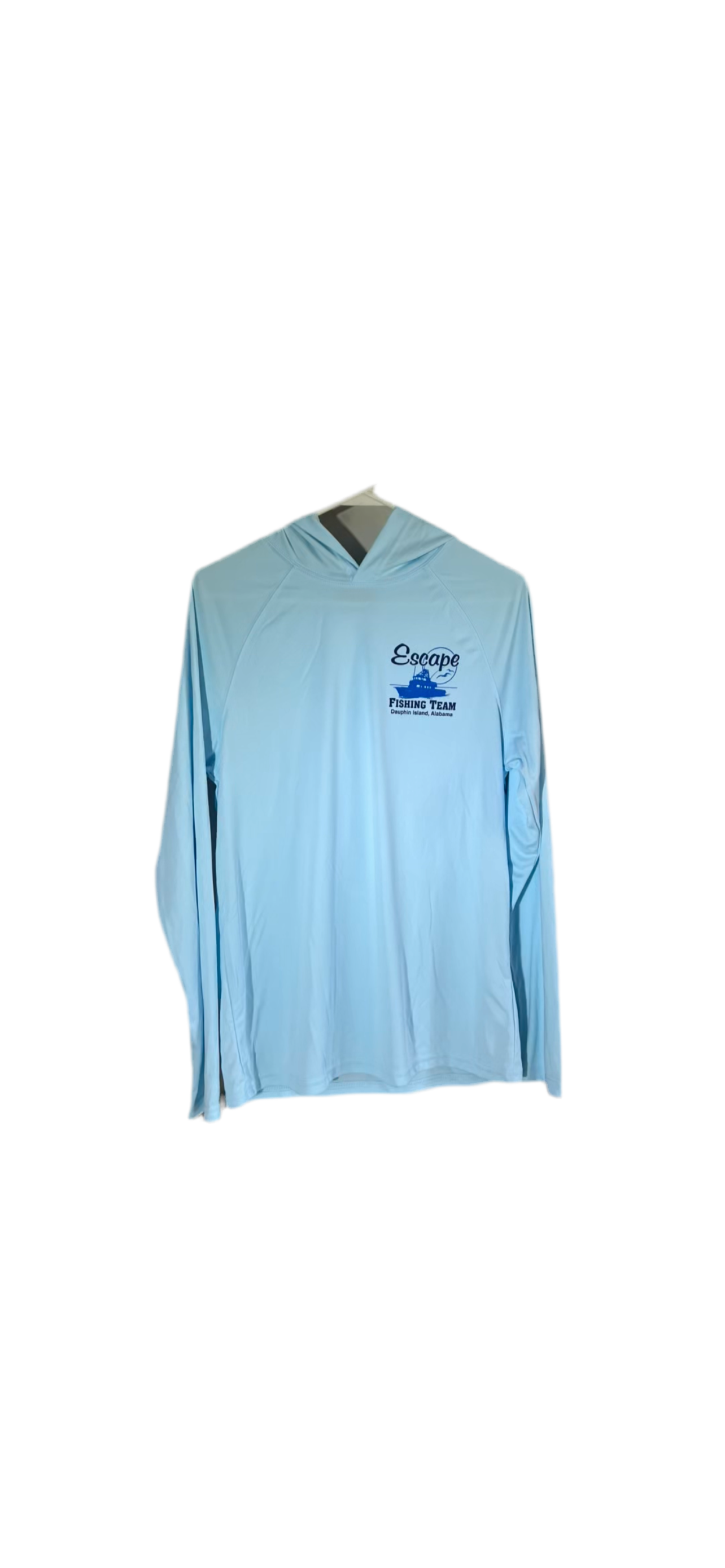 Hooded Dry Fit Long Sleeve -  Faith Family Fish Design