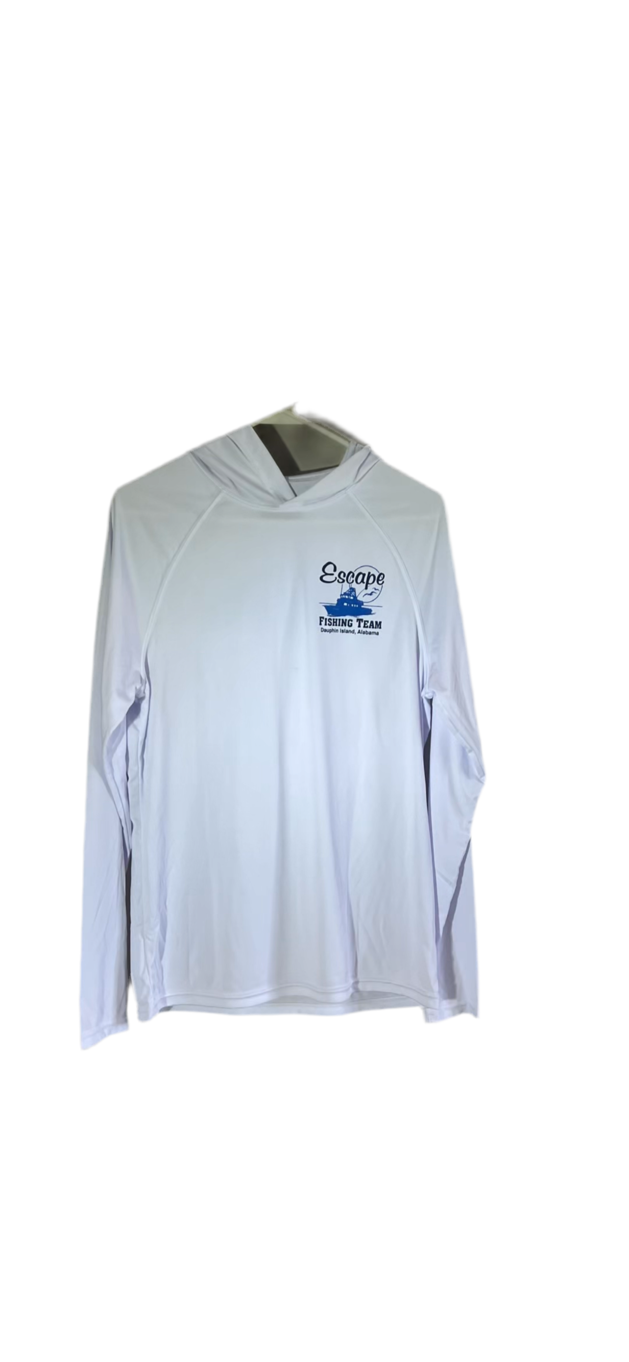 Hooded Dry Fit Long Sleeve -  Faith Family Fish Design